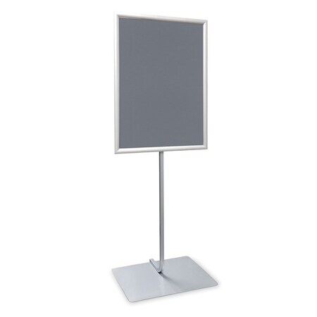 United Visual Products Corkboard, Fabric, Wht/Aprct, 1 Door, 48x48" UV3035-WHITE-APRICOT